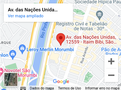Mapa Sheraton São Paulo